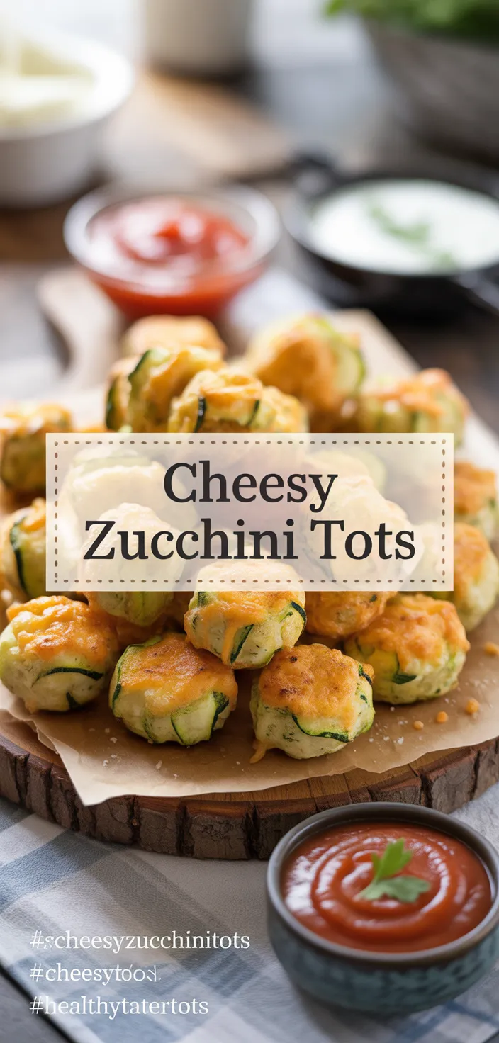 A photo of Cheesy Zucchini Tots Recipe