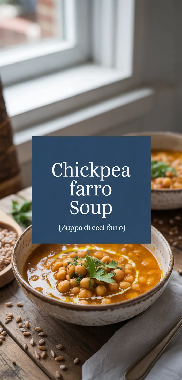A photo of Chickpea & Farro Soup {Zuppa Di Ceci E Farro} Recipe
