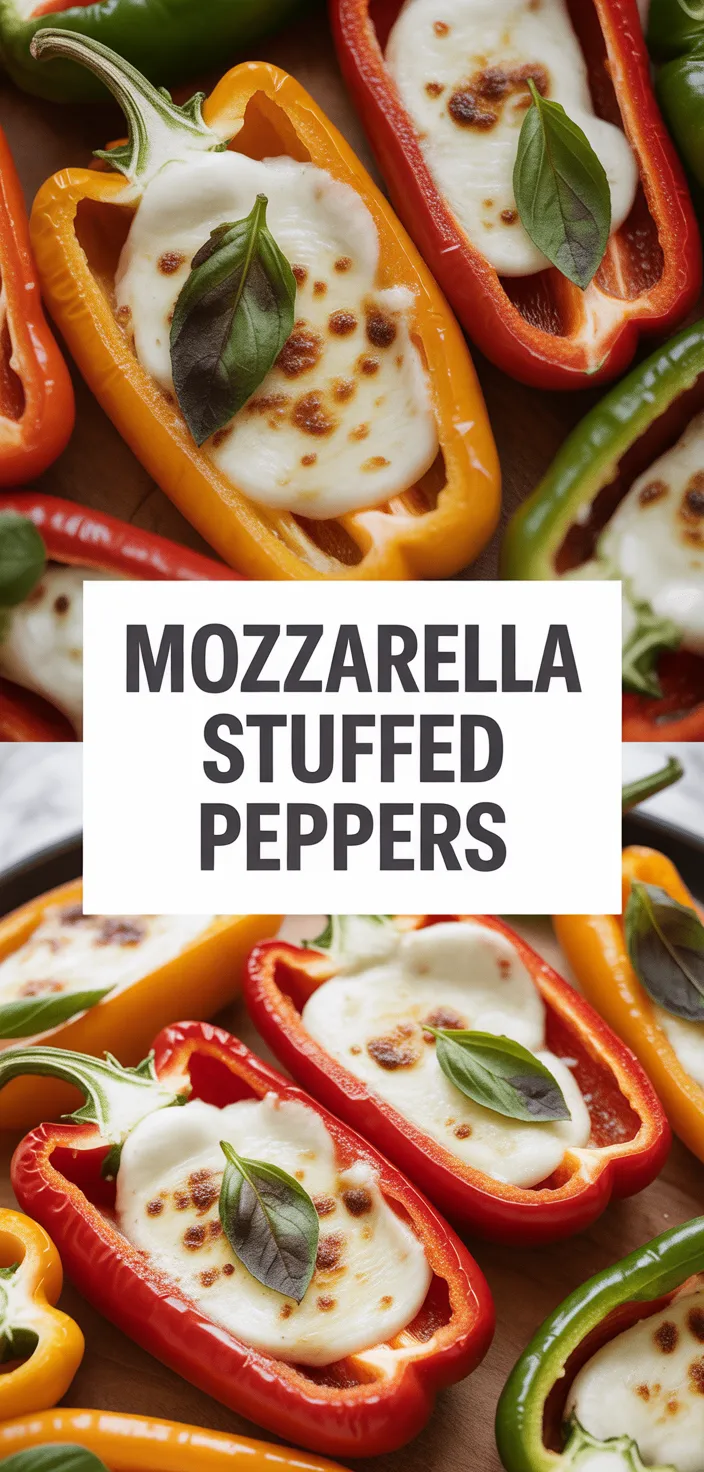 A photo of Grill Or Cook Or Bake These Tasty Mozzarella Stuffed Sweet Mini Peppers Recipe
