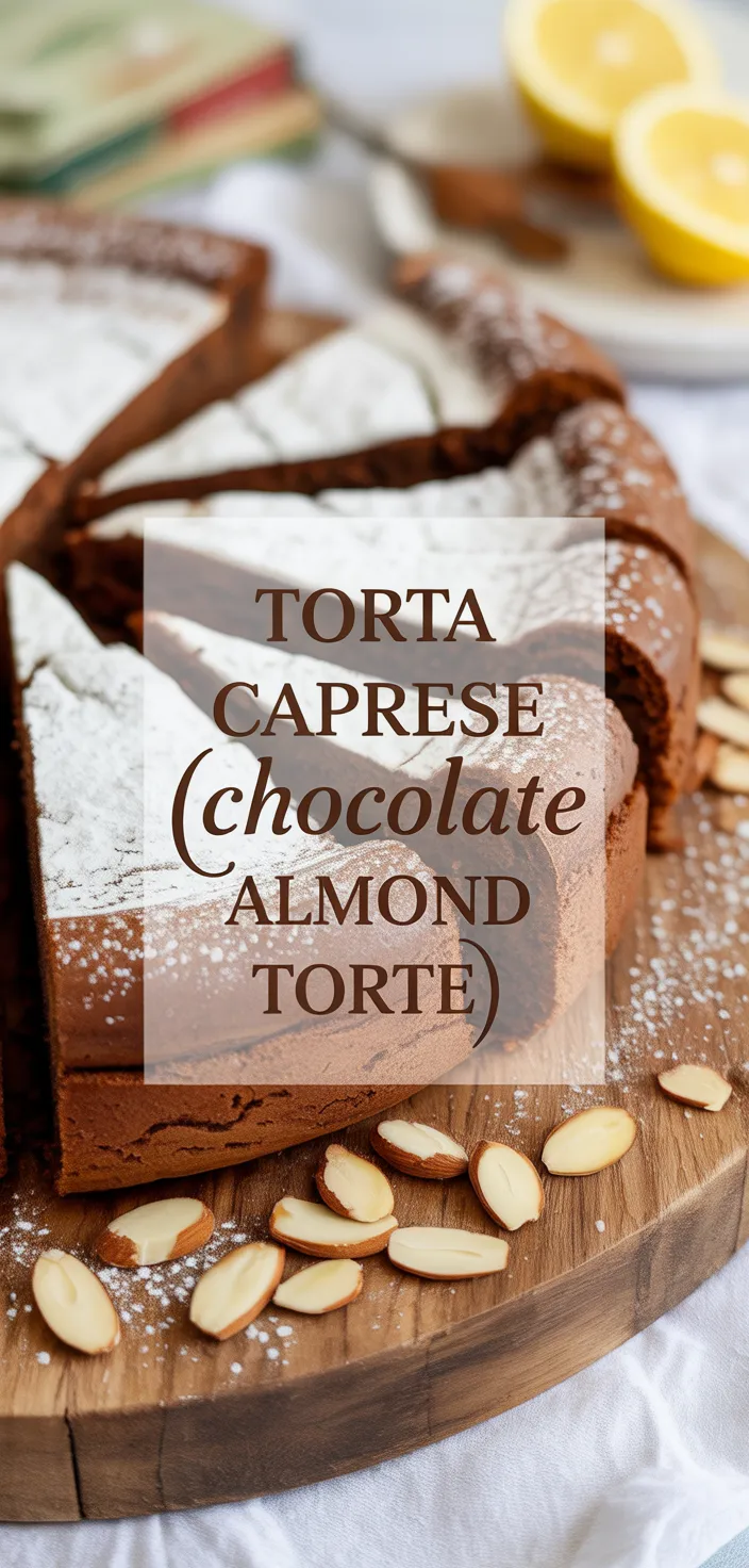 A photo of Torta Caprese (Chocolate Almond Torte) Recipe