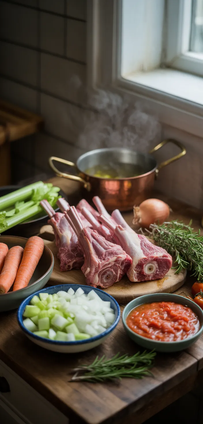 Ingredients photo for Italian Lamb Ragu Recipe