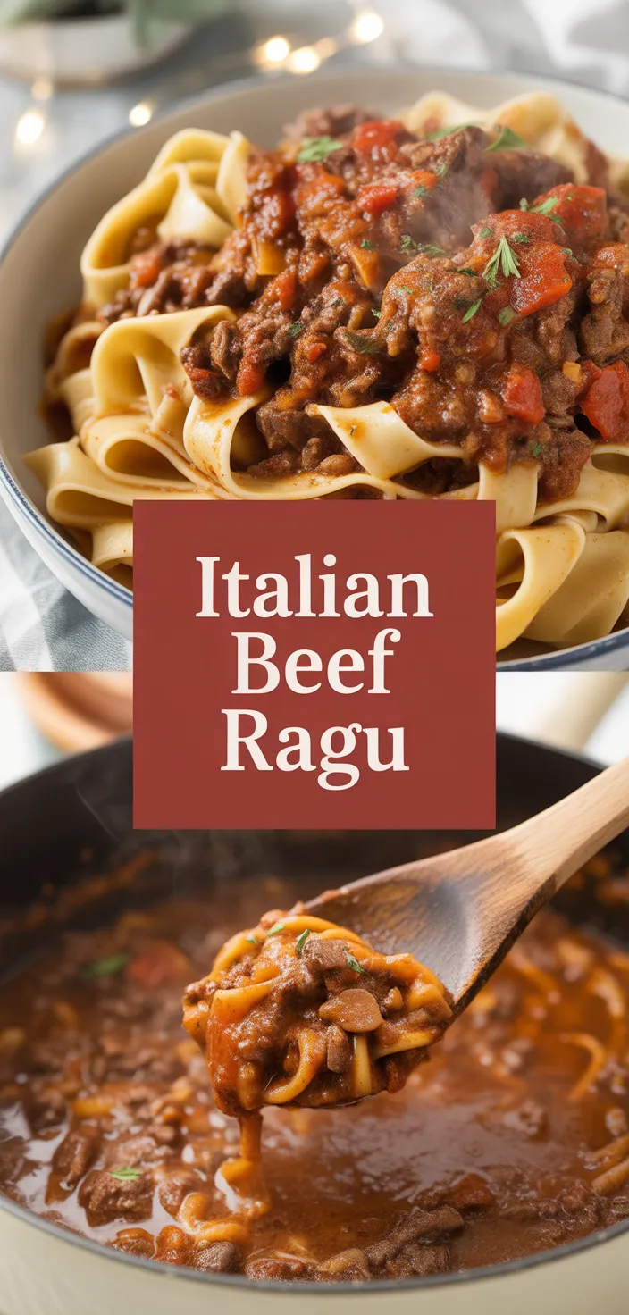 A photo of Italian Beef Ragu Recipe