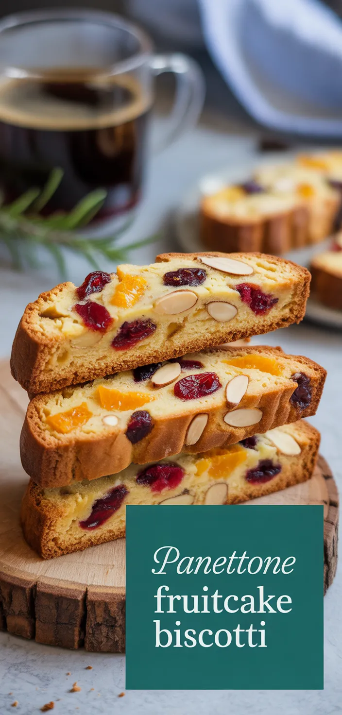 A photo of Panettone Fruitcake Biscotti Recipe