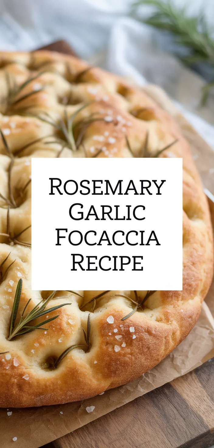 A photo of Rosemary Garlic Focaccia Recipe
