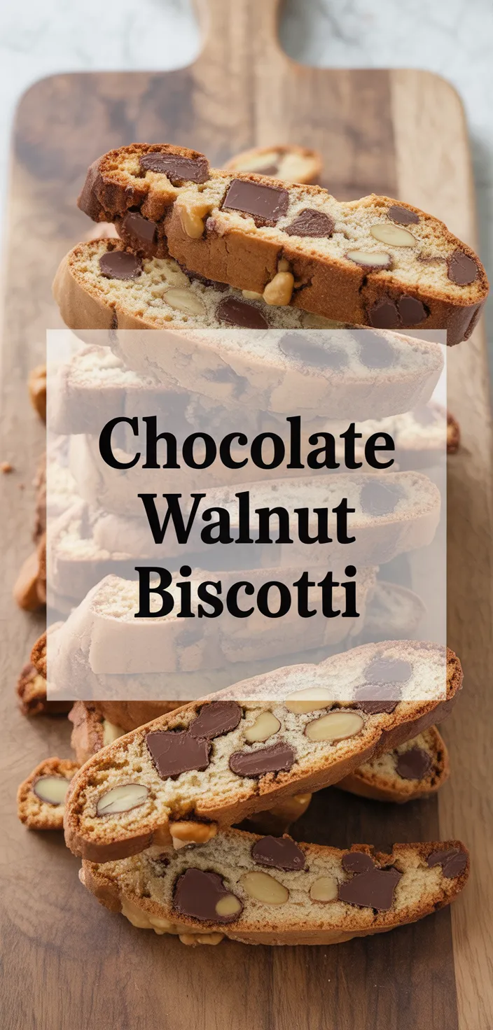 A photo of Chocolate Walnut Biscotti Recipe