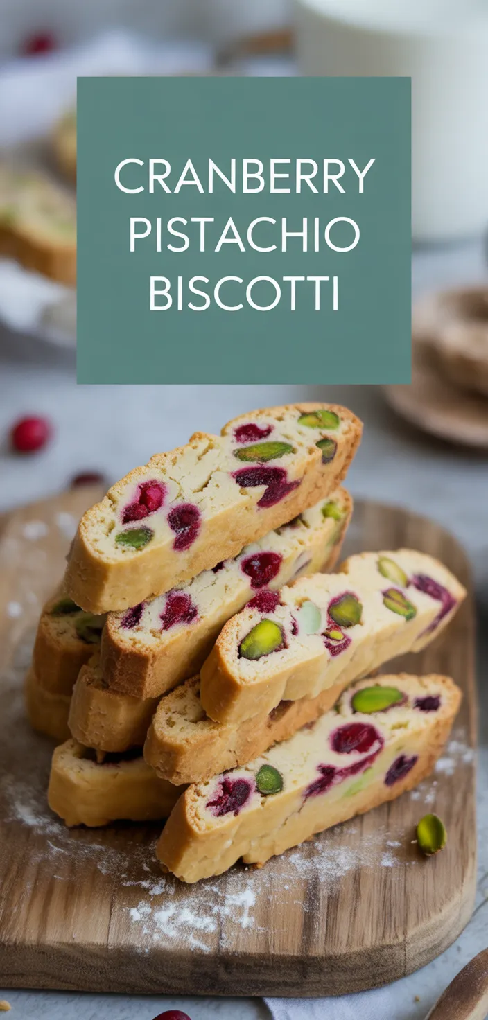 A photo of Cranberry Pistachio Biscotti Recipe
