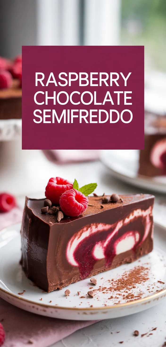 A photo of Raspberry Chocolate Semifreddo Recipe