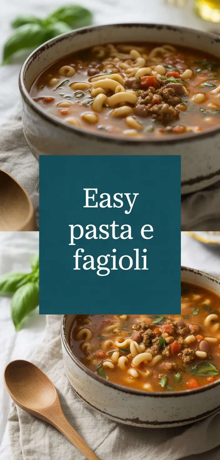 A photo of Warm Up With This Easy Pasta E Fagioli Recipe