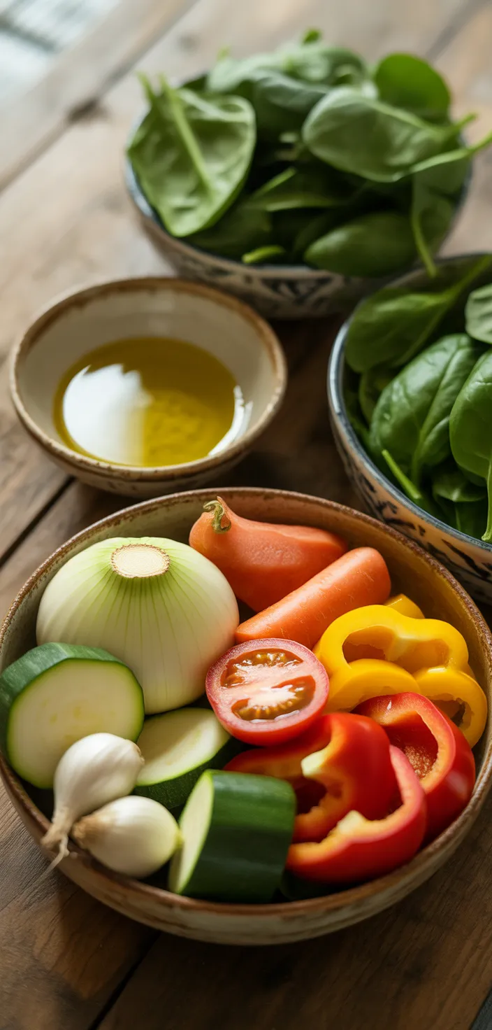 Ingredients photo for Healthy Veggie Pasta Sauce (Vegan) Recipe