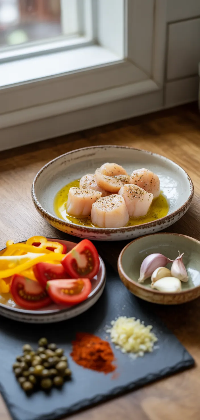 Ingredients photo for Sautéed Scallops Recipe