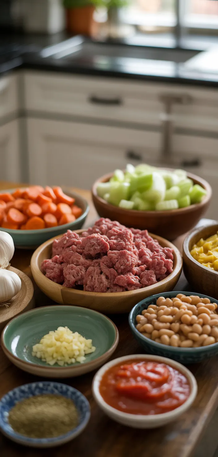 Ingredients photo for Warm Up With This Easy Pasta E Fagioli Recipe