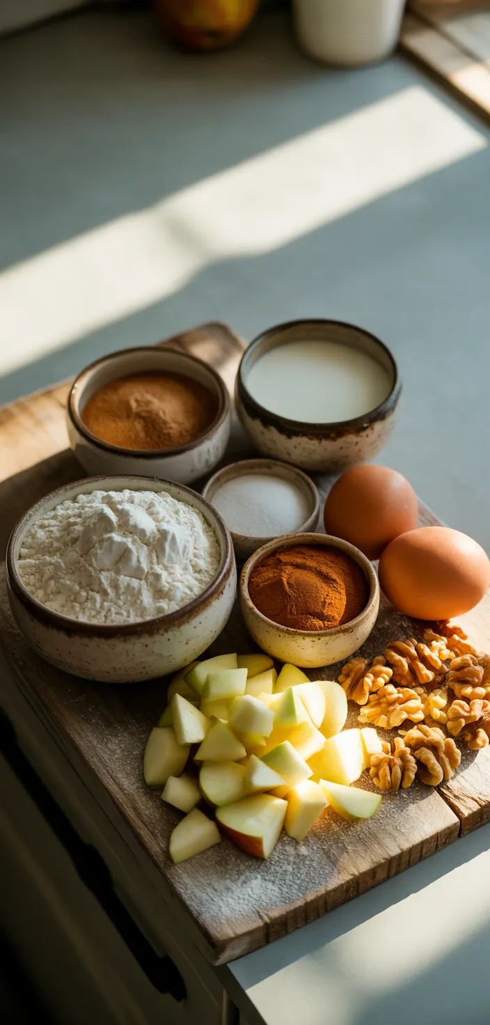 Ingredients photo for Apple Cinnamon Muffins Recipe