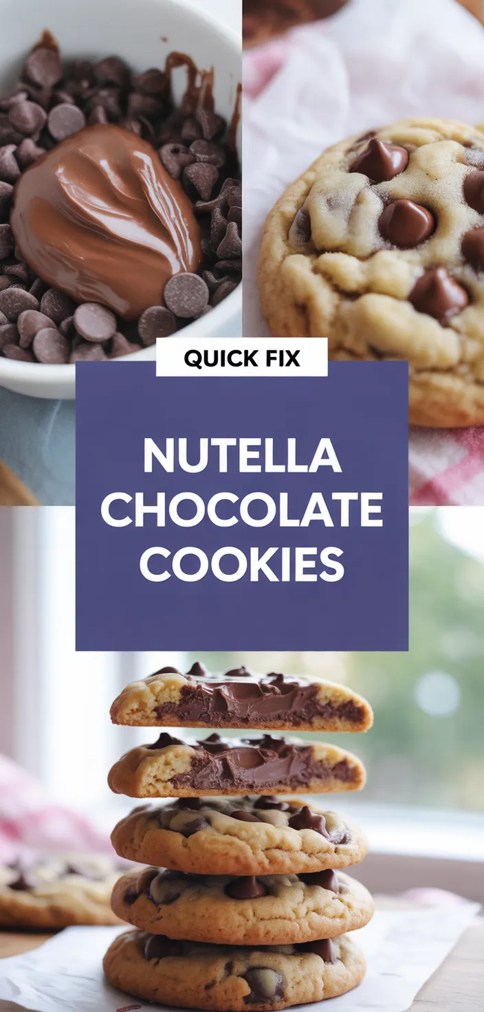 A photo of Chocolate Chip Nutella Cookies – Like Mother, Like Daughter Recipe