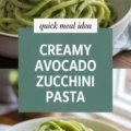 Creamy Avocado Zucchini Pasta Recipe