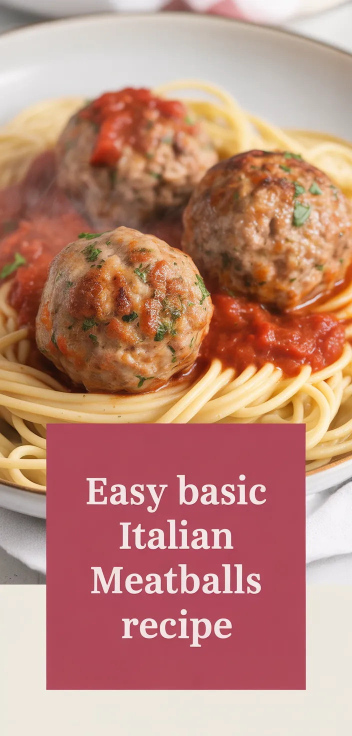 A photo of Easy Basic Italian Meatballs Recipe