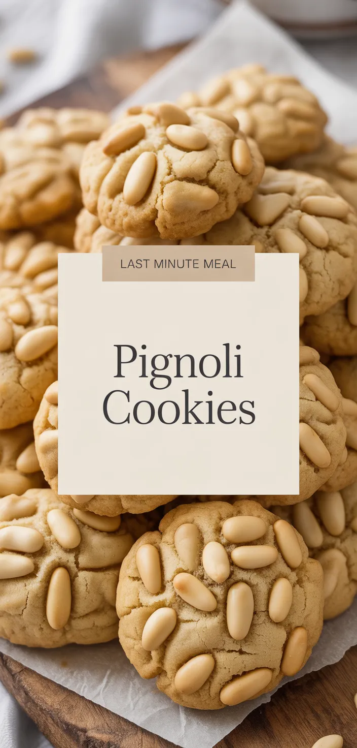 A photo of Pignoli Cookies (Italian Pine Nut Cookies) Recipe