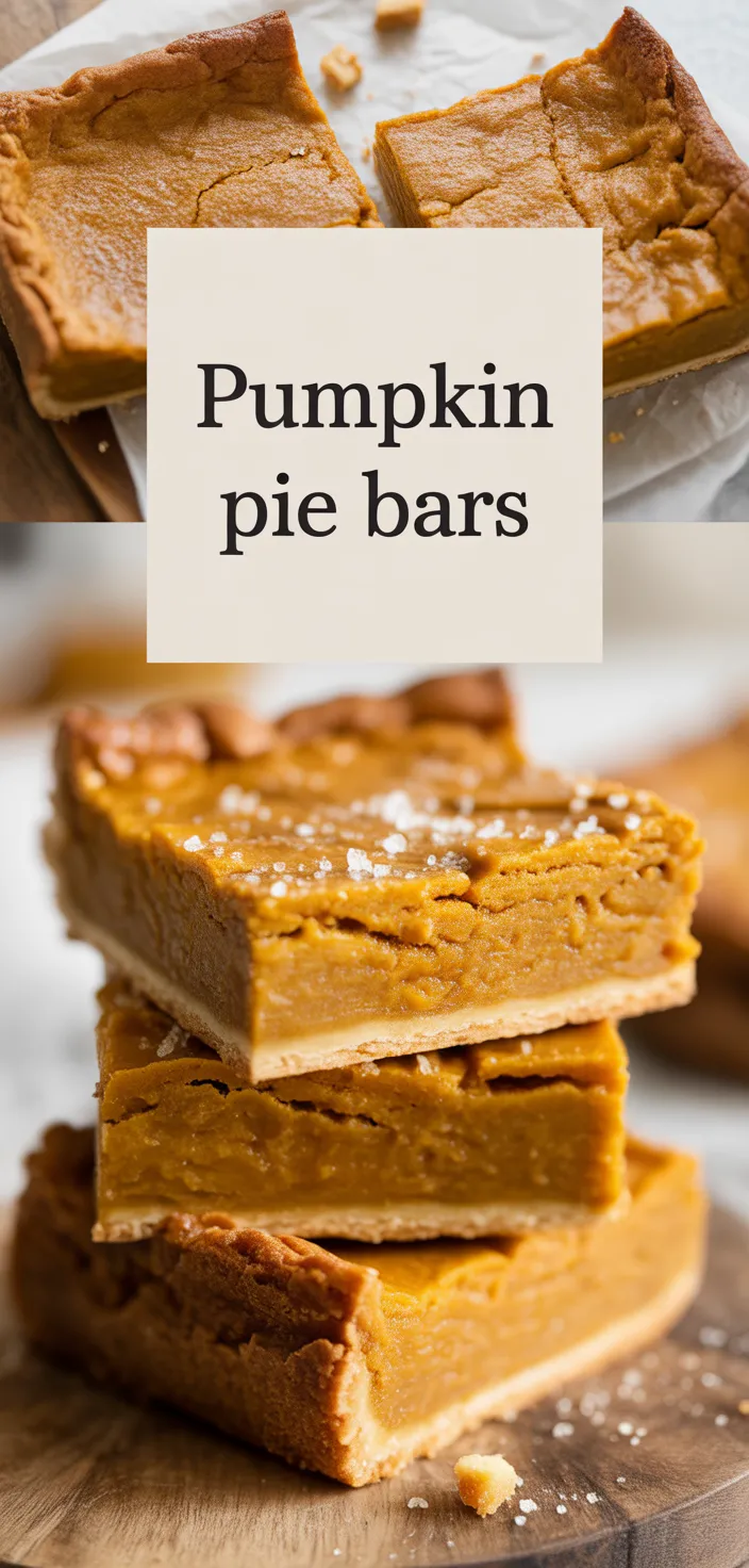 A photo of Pumpkin Pie Bars Recipe