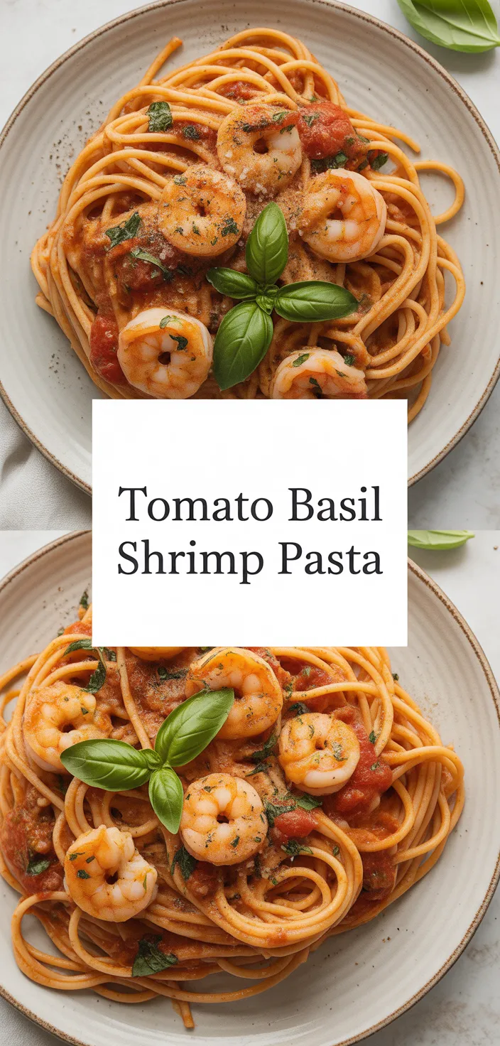 A photo of Tomato Basil Shrimp Pasta Recipe