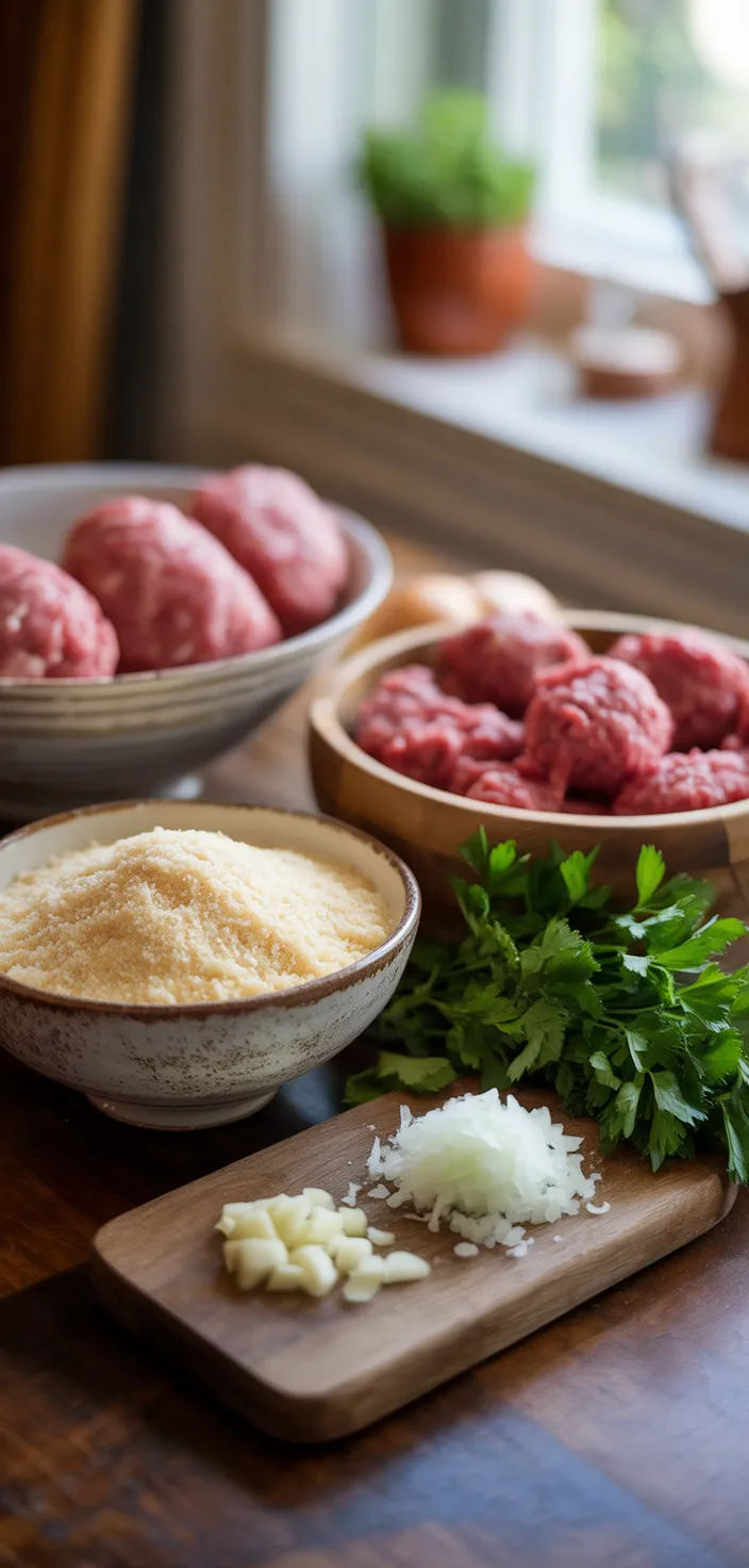 Ingredients photo for Easy Basic Italian Meatballs Recipe