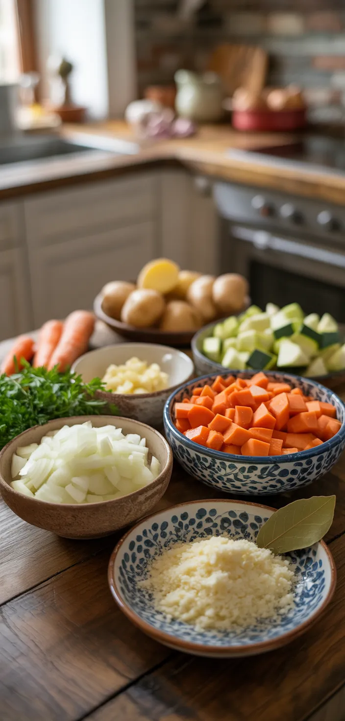 Ingredients photo for Sardinian Minestrone Soup With Canned Beans Recipe