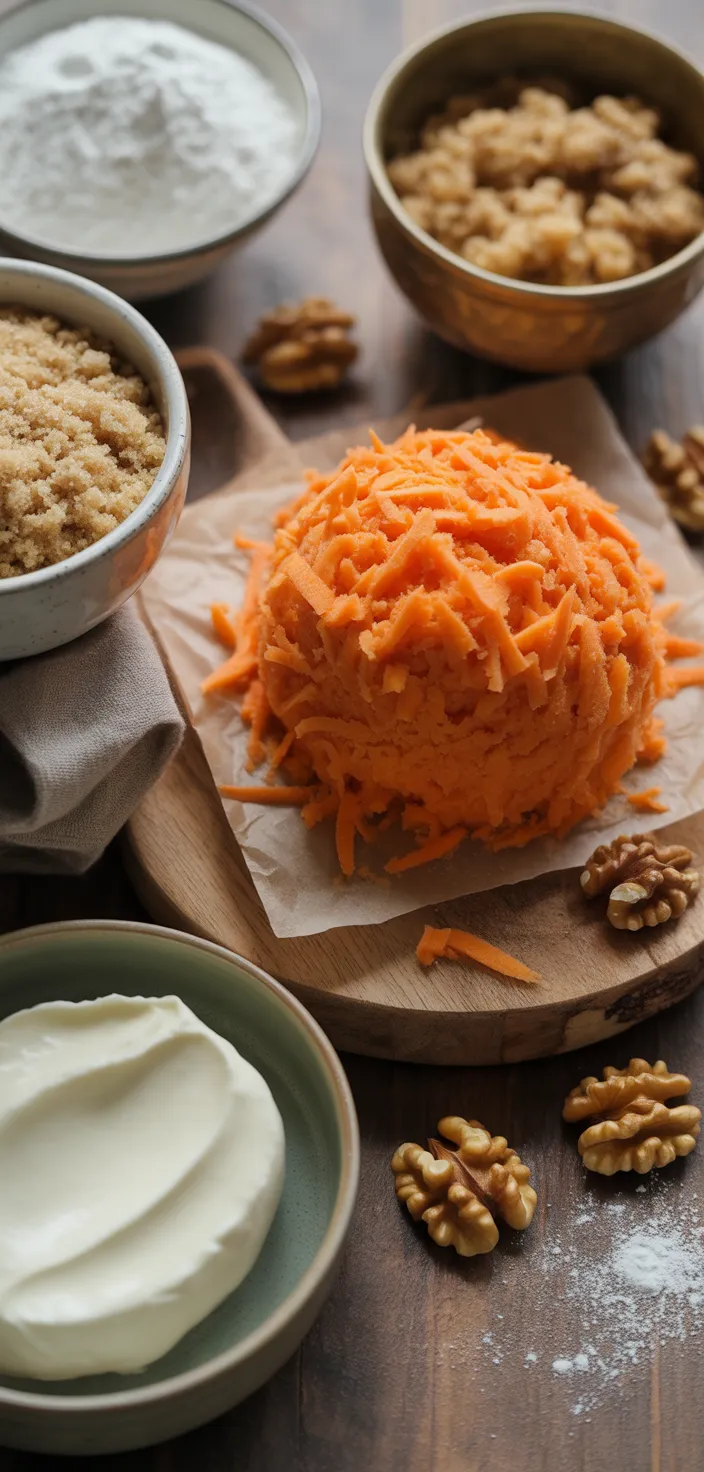 Ingredients photo for Baked Carrot Cake Donuts Made Gluten Free And Diary Free Recipe