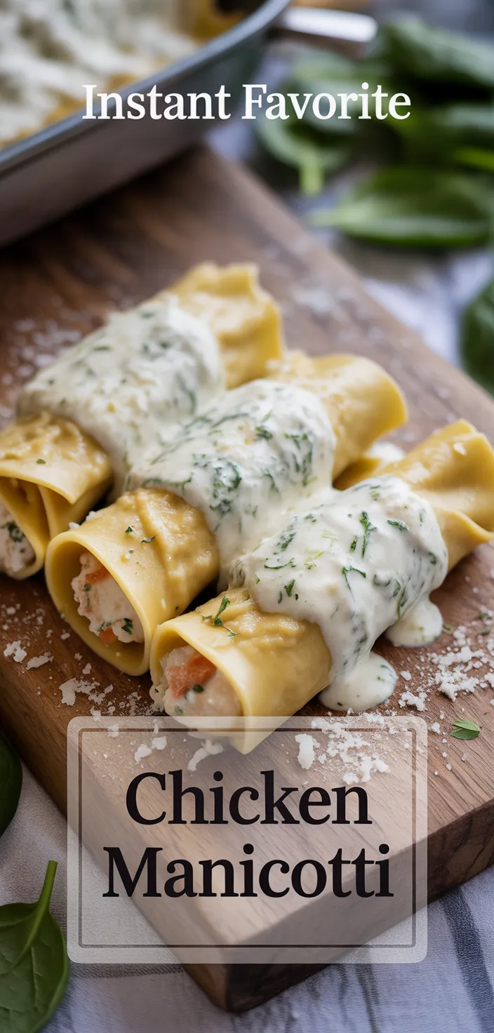 A photo of Chicken Manicotti Recipe