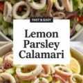 Chilled Calamari Salad With Lemon And Parsley Recipe