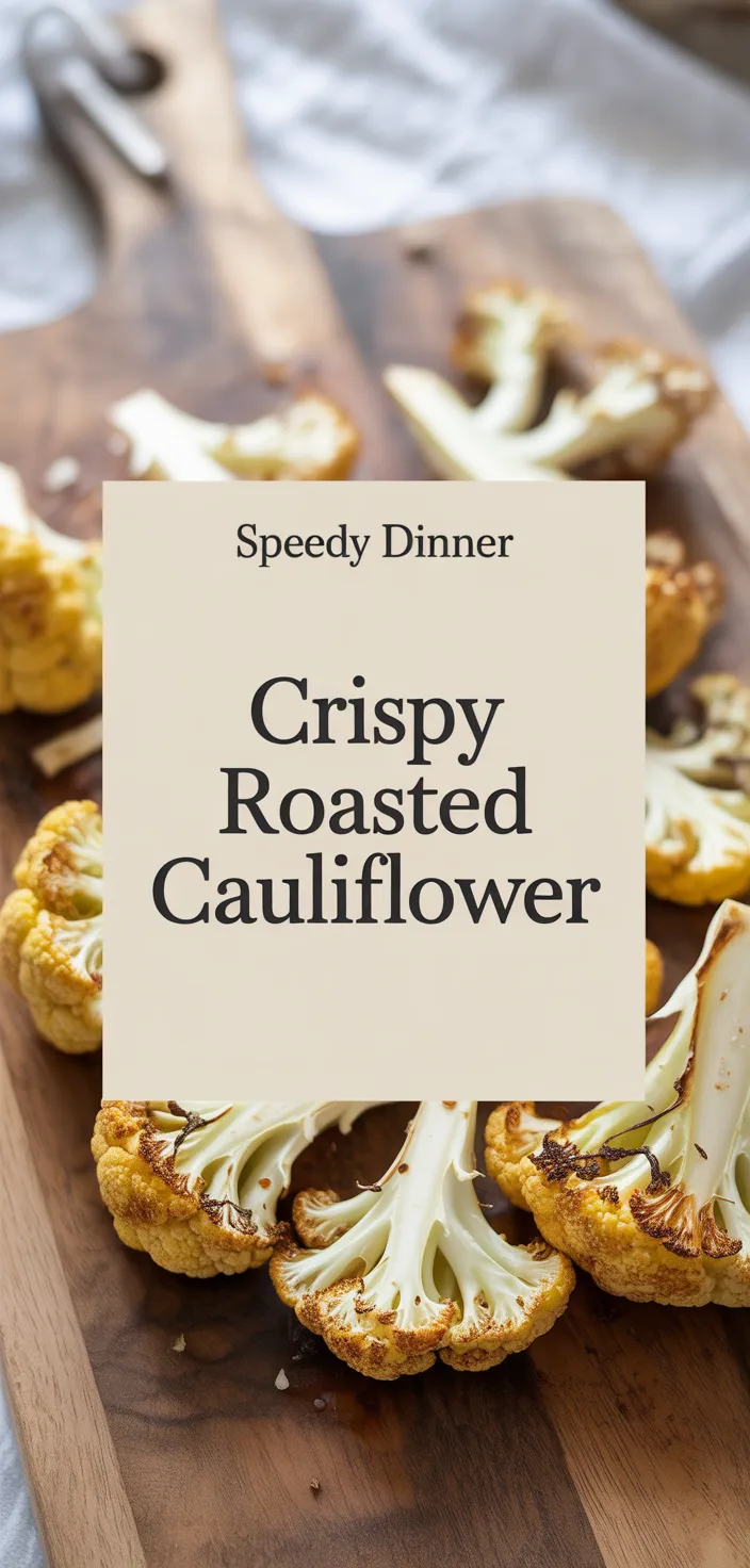 A photo of Crispy Roasted Cauliflower Recipe