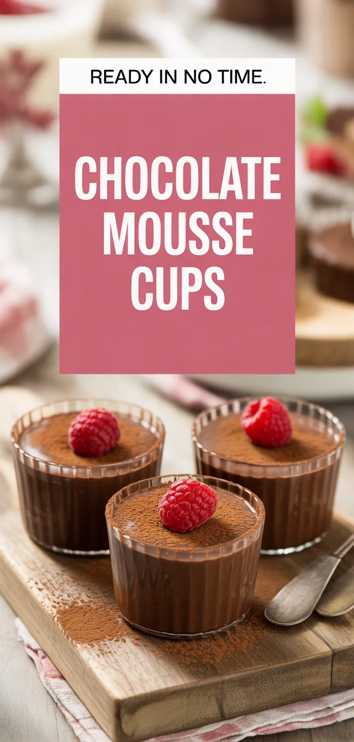 A photo of Easy Chocolate Mousse Cups – A Perfect Sweet Treat For Any Occasion Recipe