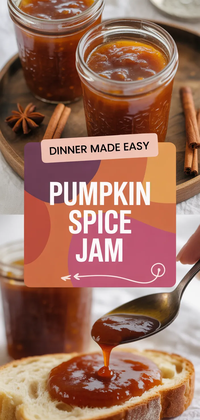 A photo of Homemade Pumpkin Jam With Fall Spices Canned In Jars Recipe