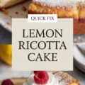 Lemon Ricotta Almond Flourless Cake: Gluten Recipe
