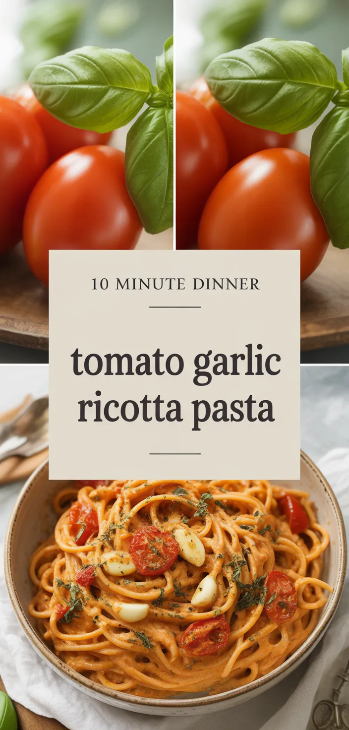 A photo of Roasted Tomato And Garlic Ricotta Pasta Recipe