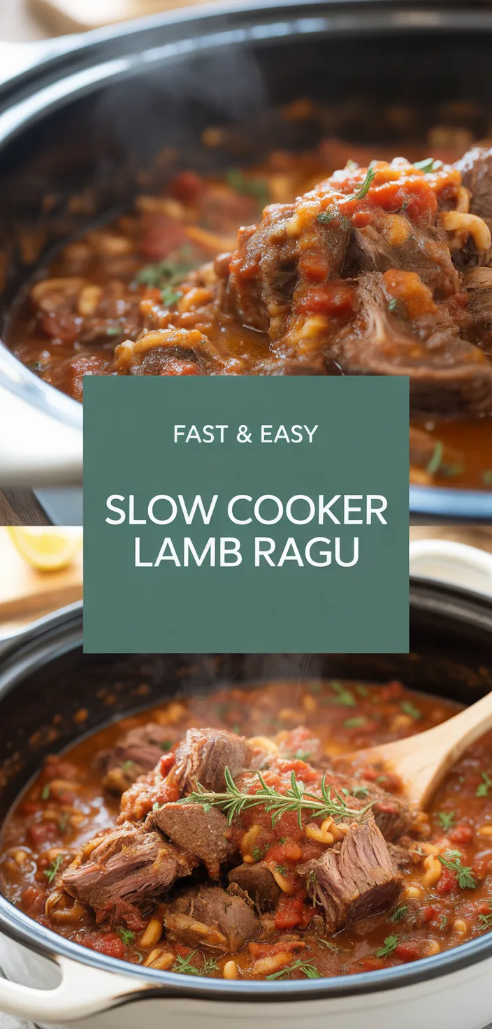 A photo of Slowly Braised Lamb Ragu {+ Slow Cooker & Instant Pot Directions} Recipe
