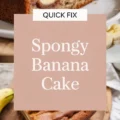 Spongy Banana Cake Recipe