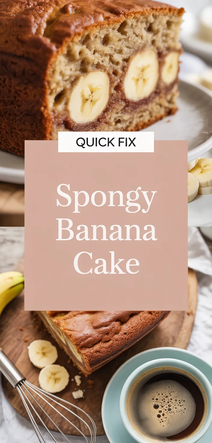 A photo of Spongy Banana Cake Recipe