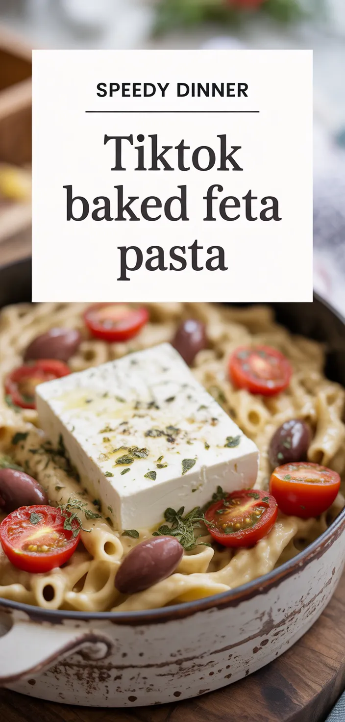 A photo of TikTok Baked Feta Pasta Recipe