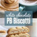 White Chocolate Peanut Butter Cup Biscotti Recipe