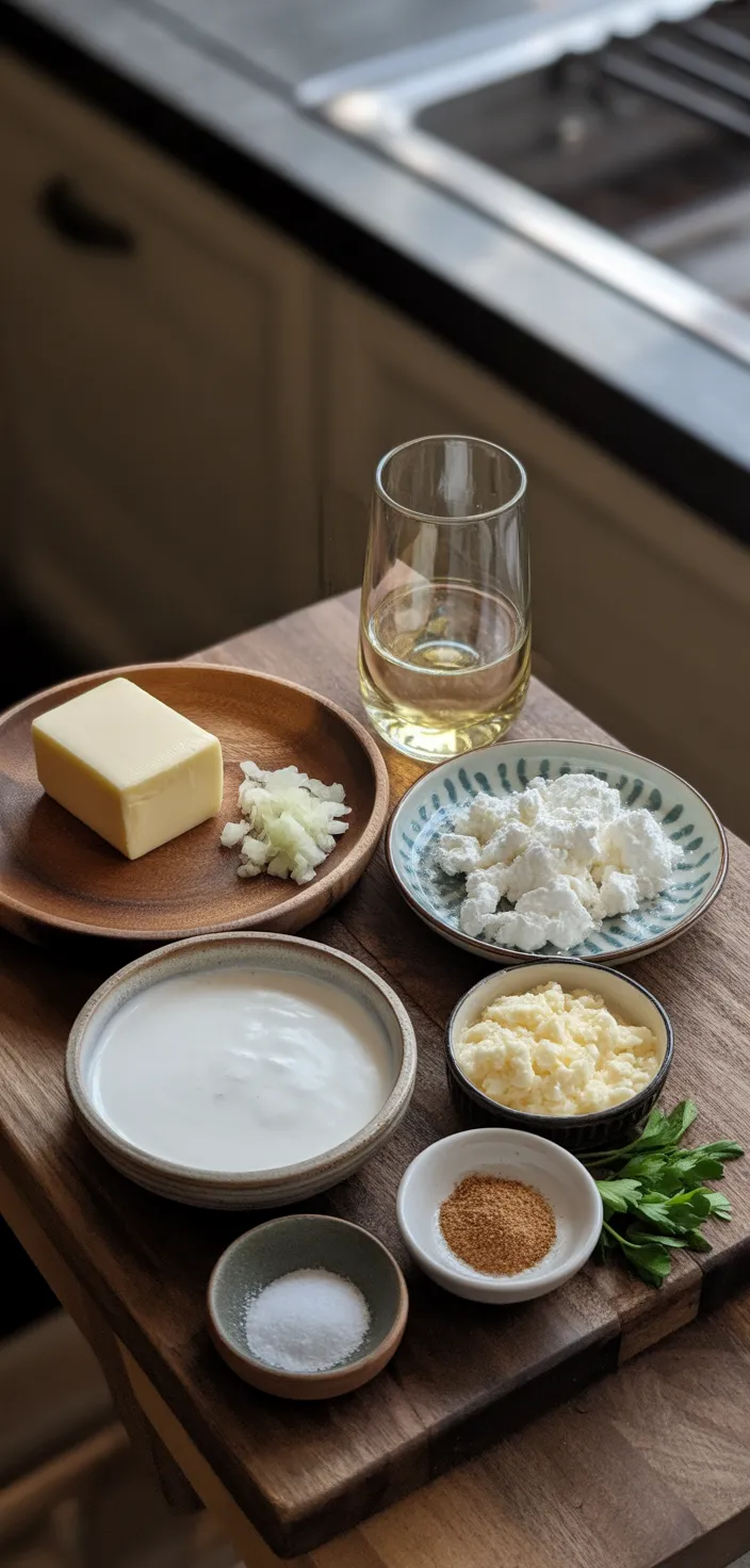 Ingredients photo for Gorgonzola Sauce Recipe: Perfect Pairing For Steak & Pasta