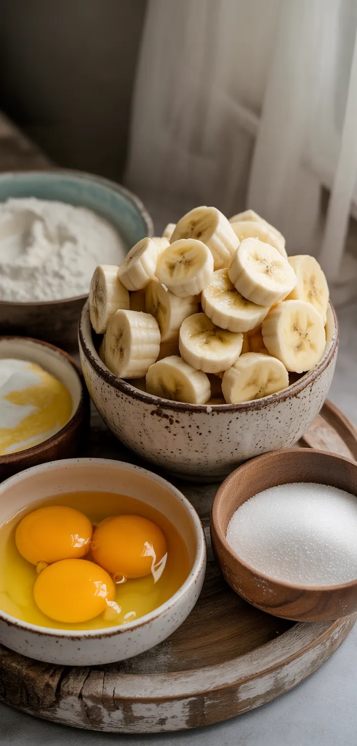 Ingredients photo for Spongy Banana Cake Recipe
