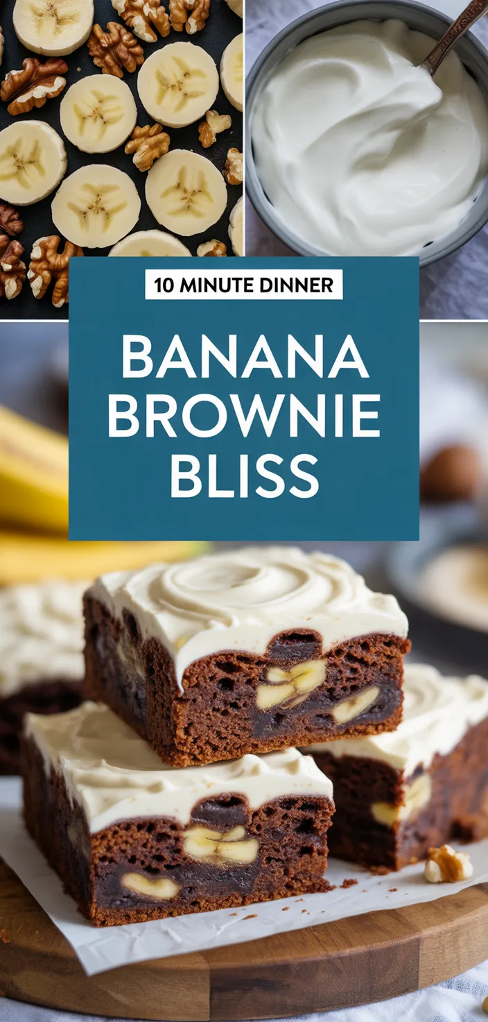 A photo of Banana Bread Brownies: A Decadent Twist On Classic Comfort Recipe