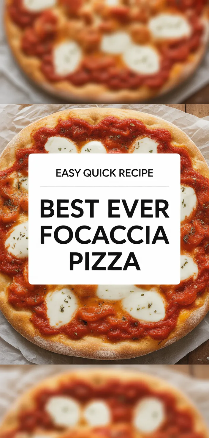A photo of Best Ever Focaccia Pizza Recipe