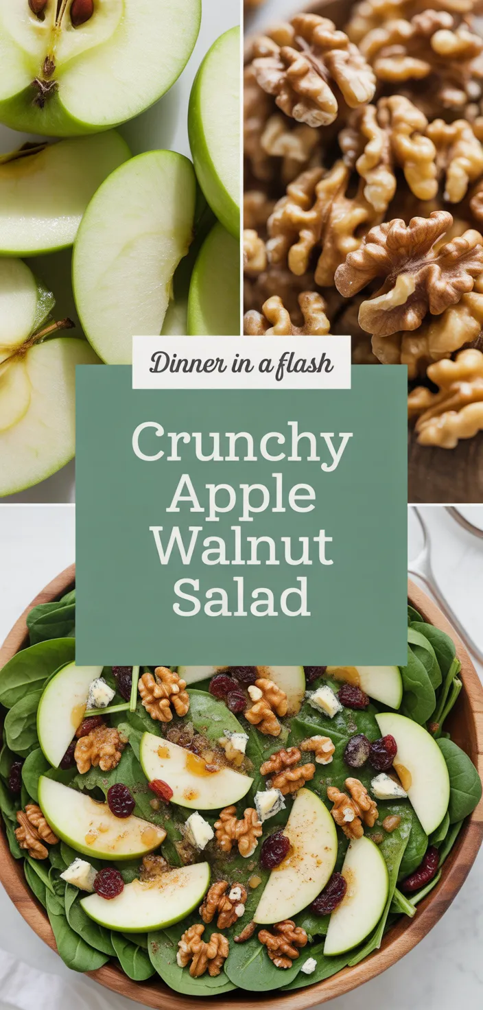 A photo of Crunchy Apple Walnut Salad Recipe