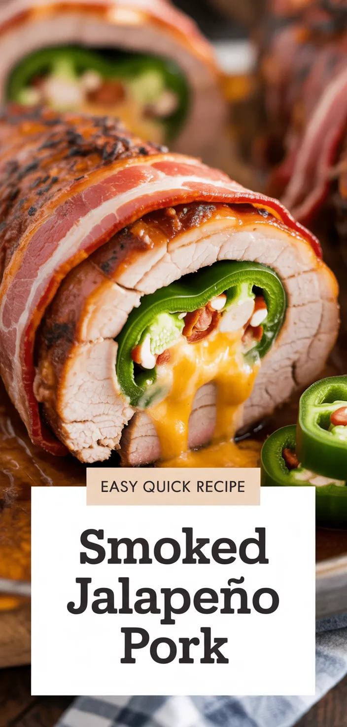 A photo of Jalapeño Popper Stuffed Smoked Pork Tenderloin Recipe