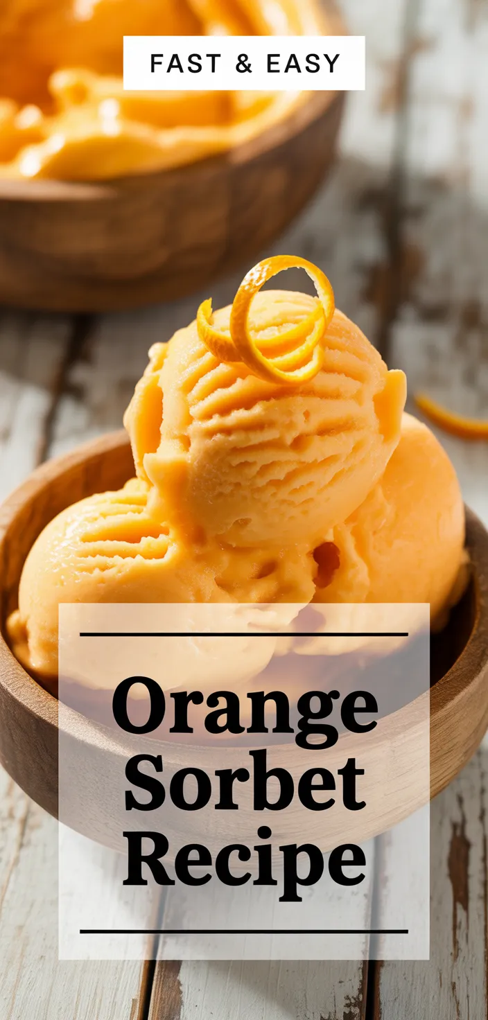 A photo of Orange Sorbet Recipe