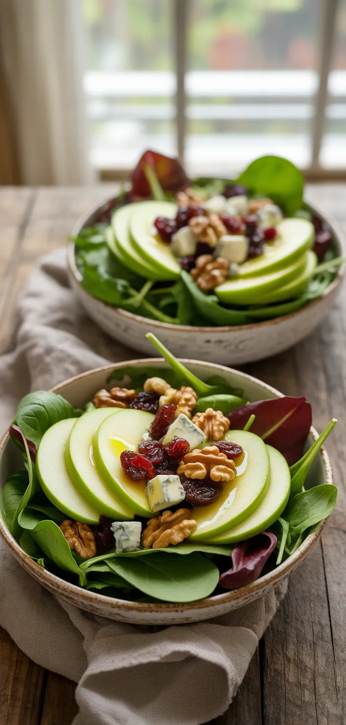 Ingredients photo for Crunchy Apple Walnut Salad Recipe