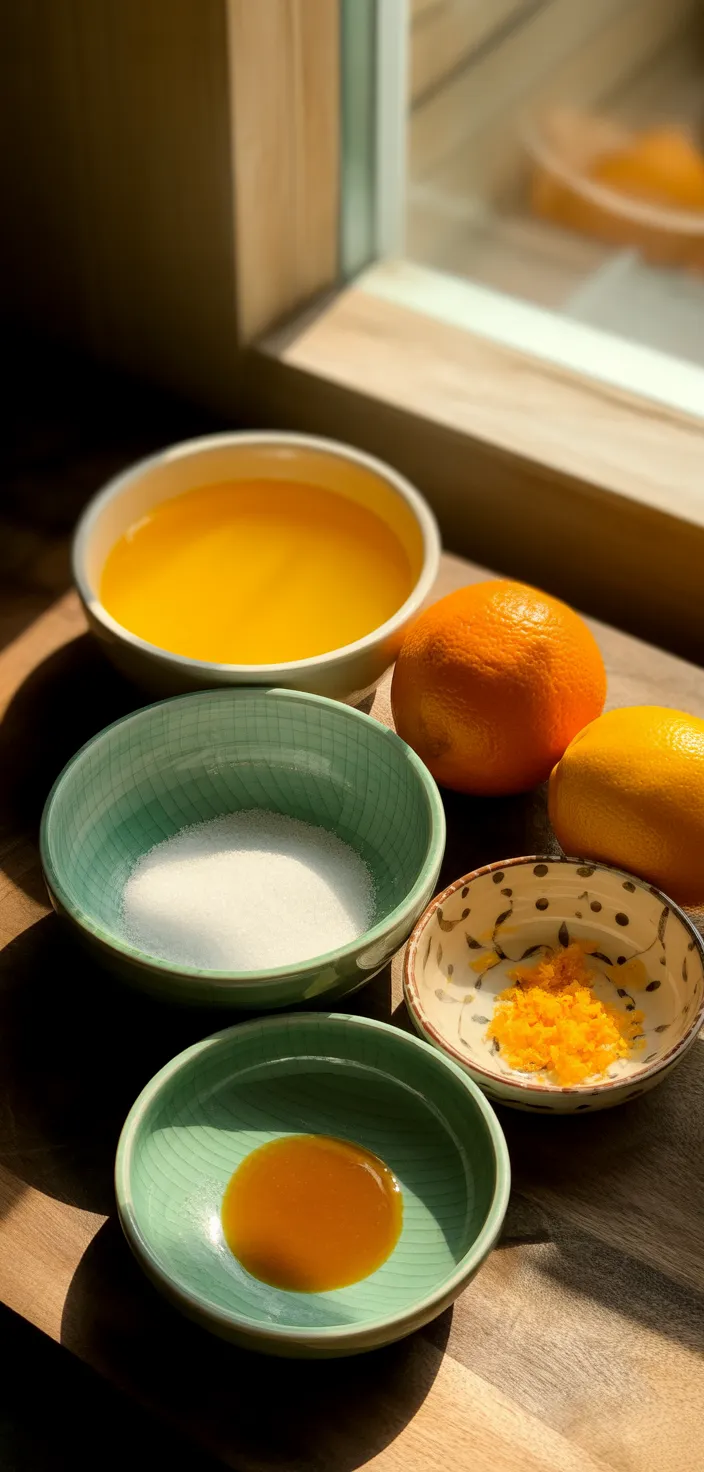 Ingredients photo for Orange Sorbet Recipe