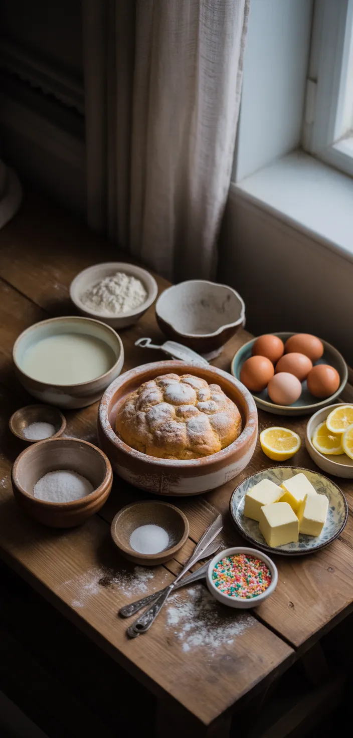 Ingredients photo for Traditional Italian Easter Bread Recipe
