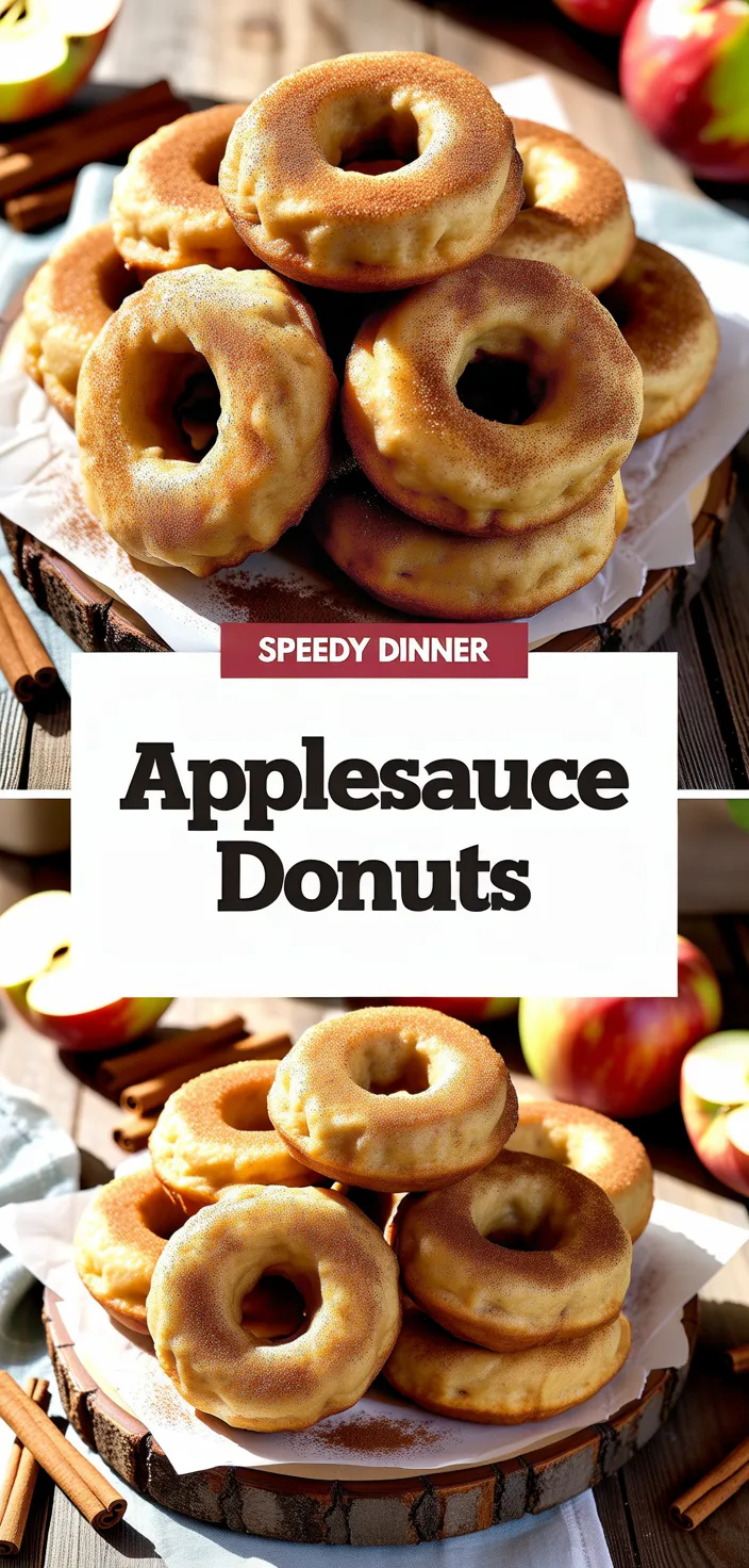 A photo of Applesauce Donuts Recipe