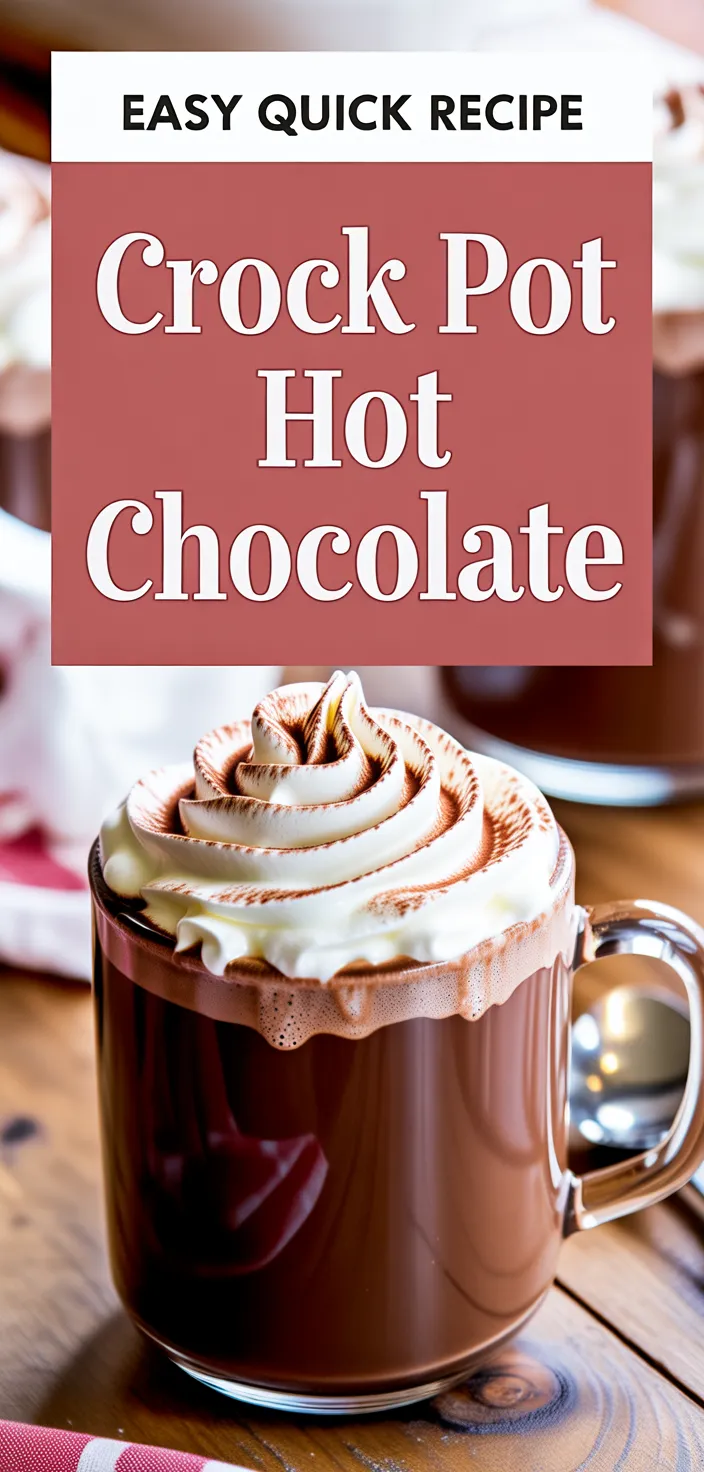 A photo of Crock Pot Hot Chocolate Recipe
