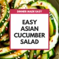 Easy Asian Cucumber Salad Recipe